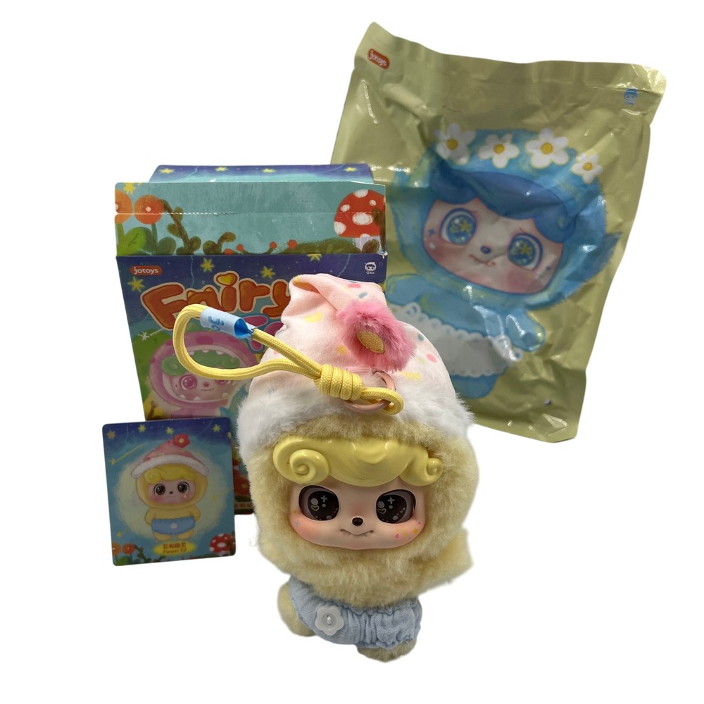 Q.Kid Fairy Tales Flower Elf Plush Pendant Figure Blind Box Confirmed Card